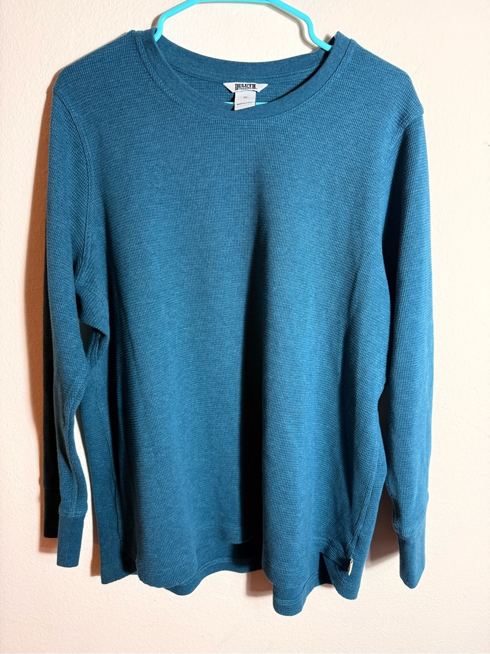 Duluth Trading Co Long-Sleeve Thermal Shirt — Teal